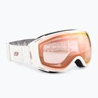 Női síszemüveg Julbo Luna Reactiv High Contrast fehér/villanó rózsaszín