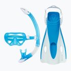 Aqualung Nabul snorkel készlet maszk + búvár + uszony kék/fehér