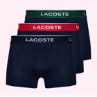 Lacoste boxeralsó 5H3401 3 pár tengerészkék/zöld/piros/tengerészkék