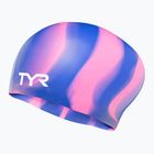 TYR úszósapka Multi-Color hosszú haj szilikon lila/rózsaszín