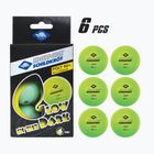 Asztalitenisz labdák Donic-Schildkröt Glow In The Dark Poly 40+ 6db. glow