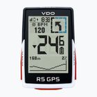 VDO R5 GPS Top Mount-Set kerékpárszámláló fekete-fehér 64051