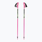 Gyerek síbot LEKI Racing neon pink/ black/ neon yellow