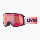 UVEX Xcitd CV S2 síszemüveg fekete matt/tükör skarlátvörös/colorvision zöld