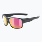 Napszemüveg UVEX Esntl Urban black matt/mirror red
