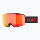 Gyerek síszemüveg UVEX Pwdr FM black matt/mirror red orange clear