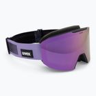Síszemüveg UVEX Evidnt Attract S + case black matt/mirror lavender green clear