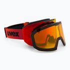 Síszemüveg UVEX Evidnt Attract + case black matt/mirror red orange clear