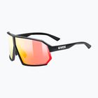 UVEX Sportstyle 237 CV fekete matt/tükörvörös napszemüveg
