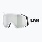 Sí szemüveg UVEX Gravity FM white matt/mirror silver/green/clear