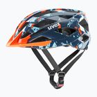 Gyerek kerékpáros sisak UVEX Air Wing 2 papaya/bubble blue