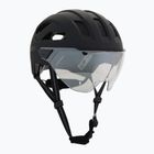 Kerékpáros sisak UVEX Stride Visor black matt/lite mirror silver