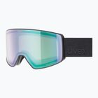 Síszemüveg UVEX Scenic P S0-S4 black matt/mirror green/pola
