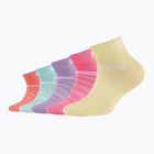Zokni dziecięce Skechers Mesh Ventilation Quarter 5 pairs rainbow