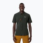Férfi Salewa Puez Dry S/S póló sötét olíva színű