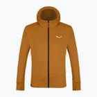 Férfi trekking pulóver Salewa Puez PL Hooded golden brown