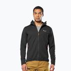 Salewa férfi trekking pulóver Puez Waffle Hyb PL HD fekete out