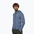 Salewa férfi trekking pulóver Puez Waffle Hyb PL HD java kék