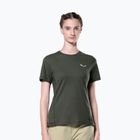 Salewa Puez Dry női trekking póló sötét olíva színű