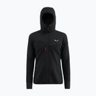 Férfi túra pulóver Salewa Agner PL Hooded black out