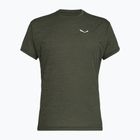 Férfi póló Salewa Puez Melange Dry faded green melange