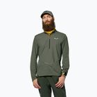 Férfi hosszú ujjú póló Salewa Pedroc Dry Wind Half Zip Tee faded green