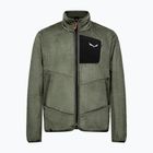 Férfi trekking pulóver Salewa Puez Warm Full Zip faded green