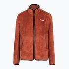 Női túra pulóver Salewa Puez Warm Full Zip etruscan red