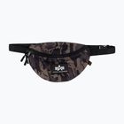 Alpha Industries gumi nyomtatott deréktáska fekete terepszínű