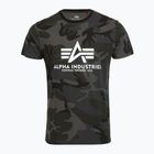 Férfi Alpha Industries Basic Camo fekete terepszínű polo póló