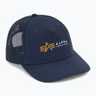 Férfi Alpha Industries Label Trucker baseball sapka rep.blue
