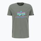 Alpha Industries férfi Basic Rainbow Reflective szüreti zöld póló