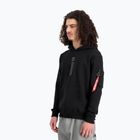 Férfi Alpha Industries Puff Print kapucnis pulóver fekete