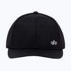 Alpha Industries Metal Label rep fekete/fémezüst baseball sapka