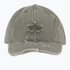 Baseball sapka Alpha Industries Acid Logo dark olive