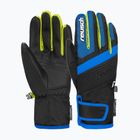 Reusch Duke R-Tex XT gyermek síelő kesztyű fekete/brilliáns kék/biztonsági sárga