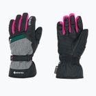 Reusch Flash Gore-Tex gyermek síelő kesztyű fekete/fekete melange/rózsaszín glo