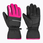 Gyerek síkesztyűk Reusch Alan Junior black/pink glo