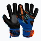 Reusch Attrakt Infinity NC Junior elektromos kék/sokkoló narancs/fekete kapuskesztyű