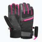 Gyerek síkesztyűk Reusch Leo R-Tex XT black/black melange/pink glo