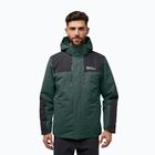 Jack Wolfskin férfi Jasper 3In1 dzseki fekete olívazöld