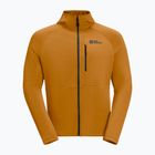 Férfi Jack Wolfskin Kolbenberg kapucnis Fz fleece pulóver sáfrányvirág