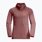 Jack Wolfskin női gyapjú kabát Kolbenberg Hooded Fz mineral red