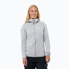 Jack Wolfskin női gyapjú kabát Kolbenberg Hooded Fz cool szürke