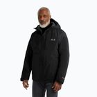 Férfi esőkabát Jack Wolfskin Icecape 2L Down Ins Rds fekete