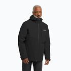 Férfi 3 az 1-ben dzseki Jack Wolfskin Icecape 3In1 Down Rds fekete