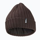 Jack Wolfskin téli sapka bordázott kötésű, tőzeg színű