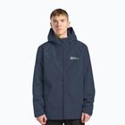 Férfi 3 az 1-ben dzseki Jack Wolfskin Taubenberg 3In1 midnight sky