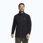 Férfi polár pulóver Jack Wolfskin Taunus 100 Full Zip black