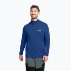 Férfi trekking pulóver  Jack Wolfskin Litestride Full Zip blue orchid